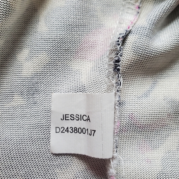 Diane Von Furstenberg Jessica 100% Silk Purple and Black Floral Midi Dress Size4 - Picture 3 of 7